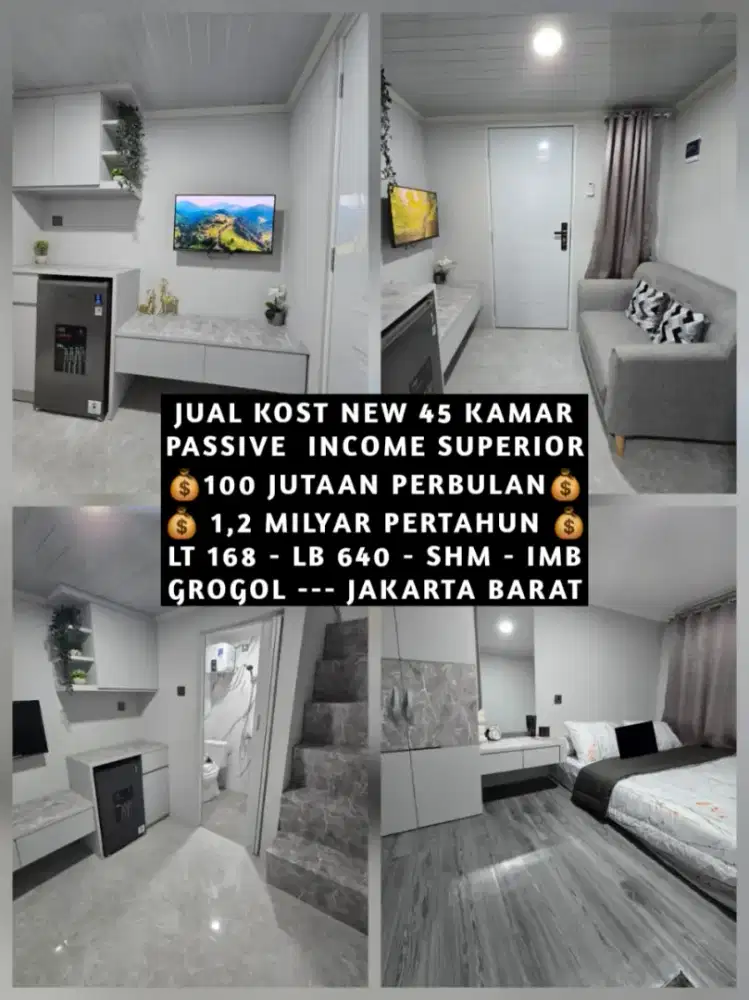 JUAL KOST KOSAN KOSTAN BARU AREA GROGOL JAKARTA BARAT