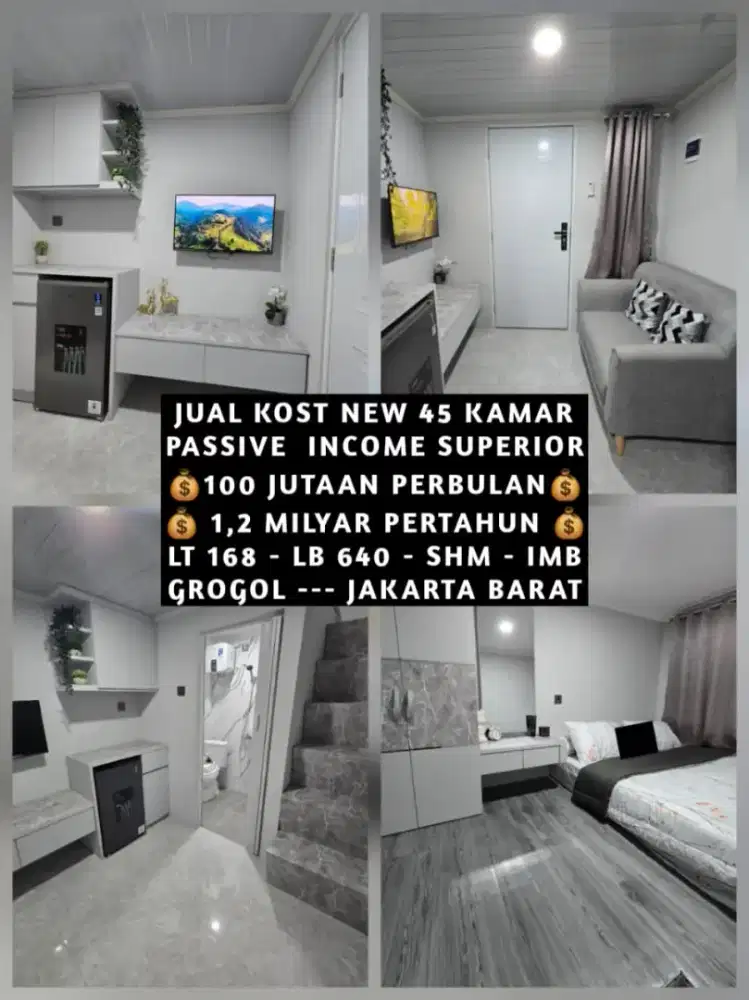 JUAL KOST KOSAN KOSTAN BARU AREA GROGOL JAKARTA BARAT FULL OKUPANSI
