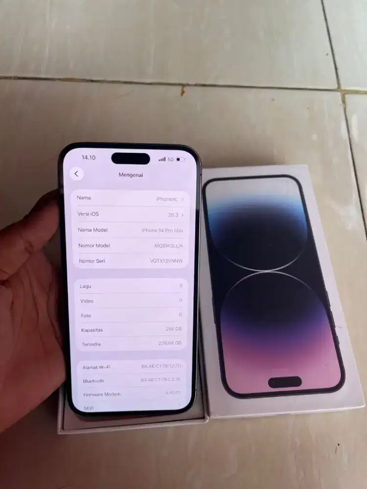 14 promax 256gb inter