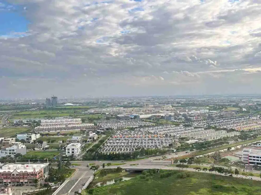 dijual murah view city apartemen tokyo riverside pik 2 2br