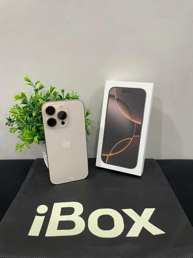 IPhone 16 Pro 256GB iBox Desert mulus Fullset Ori Bh 91% 3Utool 100