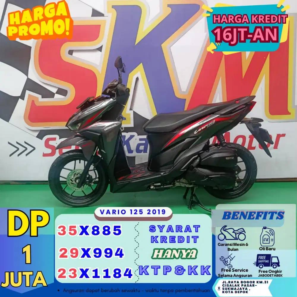 Promo ramadhan sale vario 125 2019 DP 1jt proses 1 haru