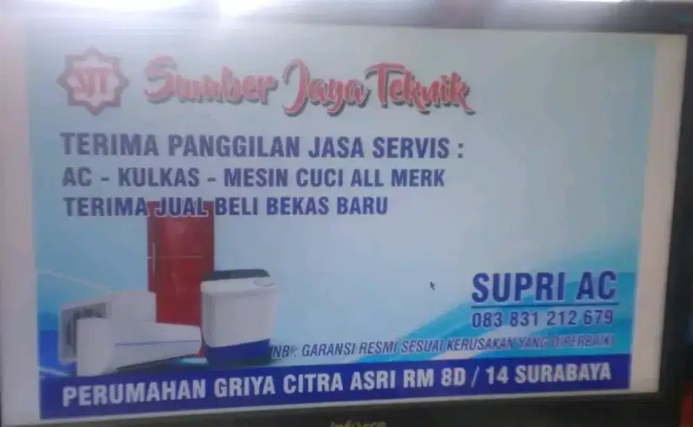 Servis ac kulkas mesin cuci surabaya