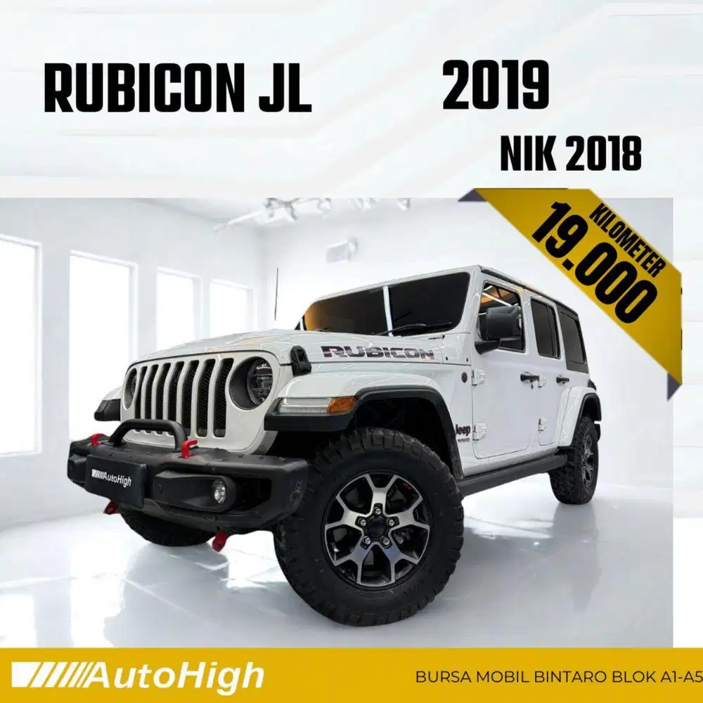 DP10% [Km19.000] Jeep Wrangler Rubicon 2018 White Reg 2019 #AUTOHIGH