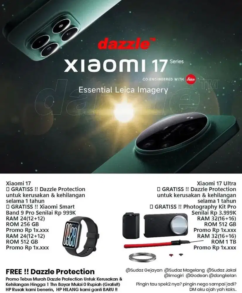 open preorder xiaomi 17 12/512