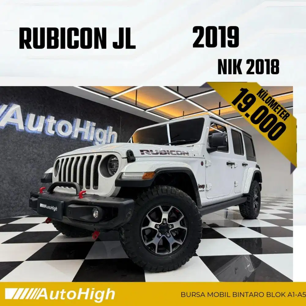DP10% [Km19.000] Jeep Wrangler Rubicon 2018 White Reg 2019 #AUTOHIGH