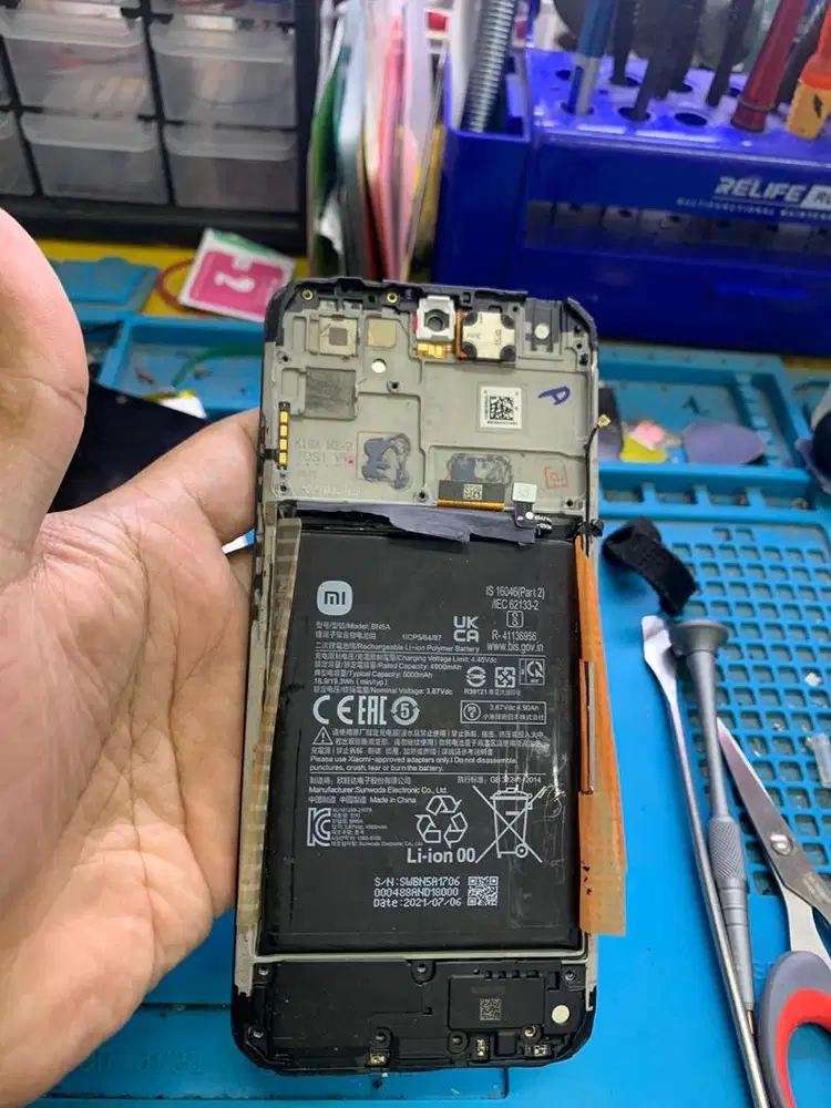 Lcd copotan redmi 10 fullset batre