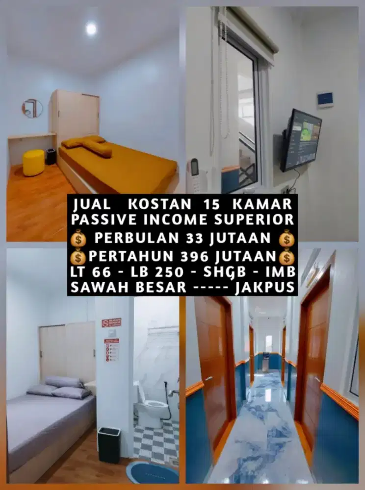 JUAL KOST KOSAN KOSTAN GUNUNG SAHARI SAWAH BESAR JAKARTA PUSAT