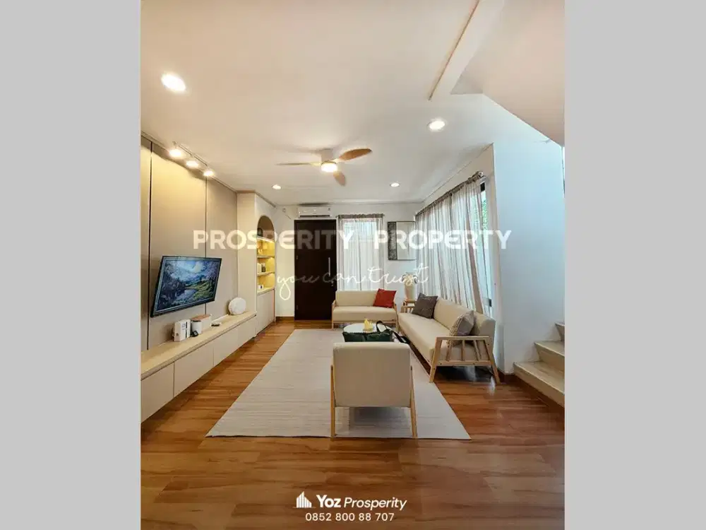 Murah Tapi Ga Murahan Rumah Hoek 3 Lantai Full Interior Japandi di Cluster Whelford Tipe Double Decker Greenwich Park BSD City