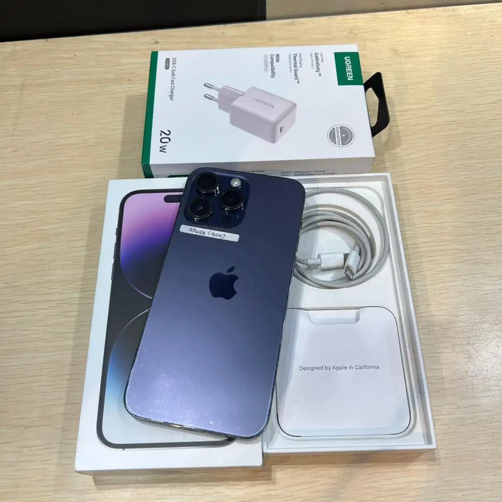 iphone 14 promax 256gb resmi ibox fullset original fungsional normal