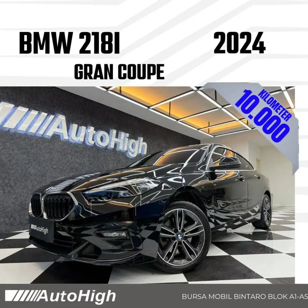 DP10% [Km10.000] 218i Gran Coupe 2024 Black Reg 2023 #AUTOHIGH