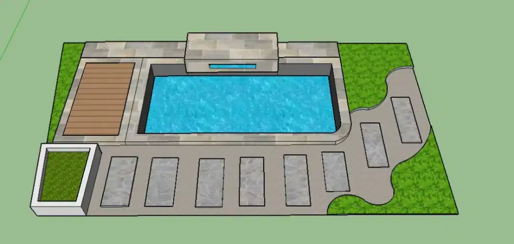 Membuat kolam ikan minimalis