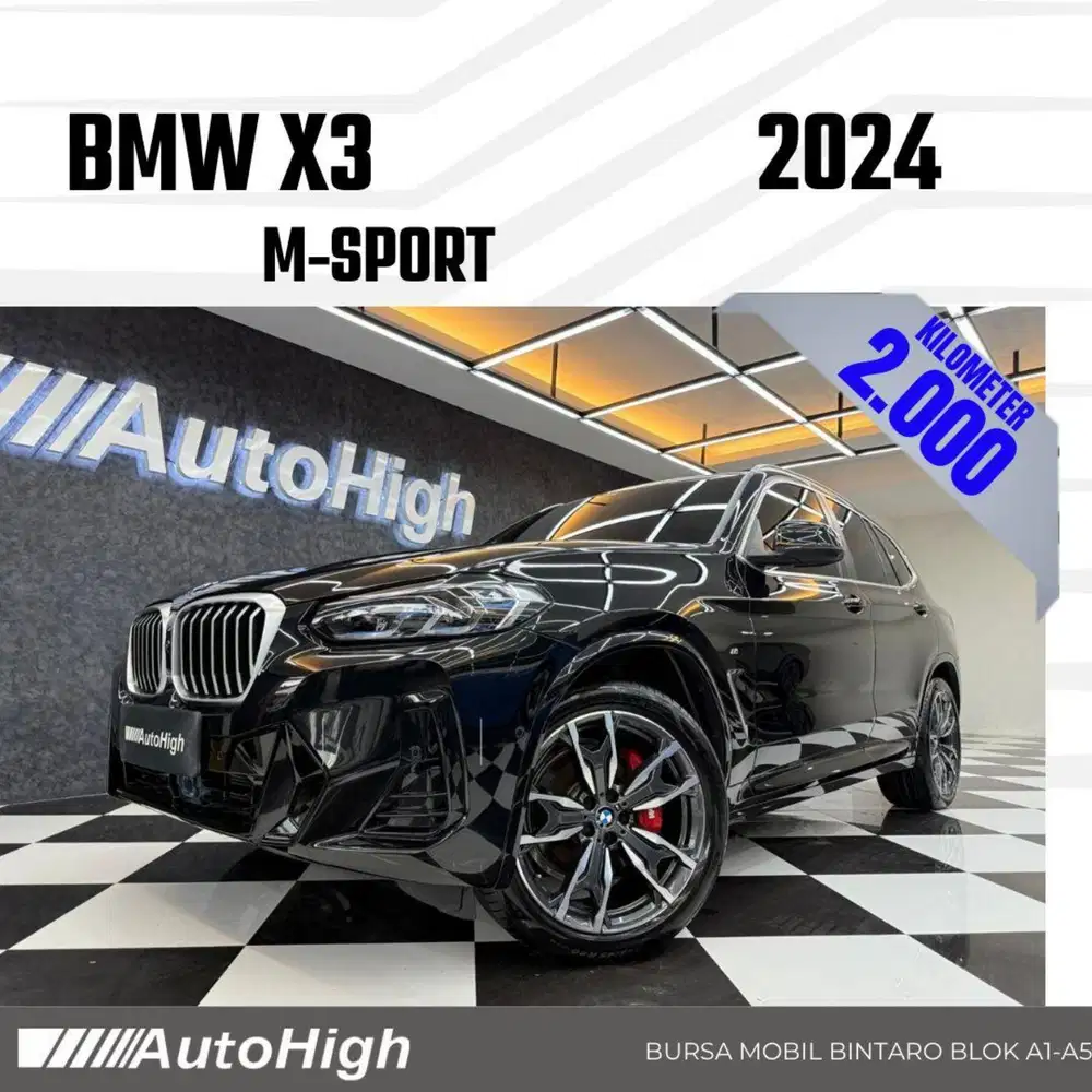 DP10% [Km2.000] X3 M-Sport 2024 Black Reg 2023 #AUTOHIGH