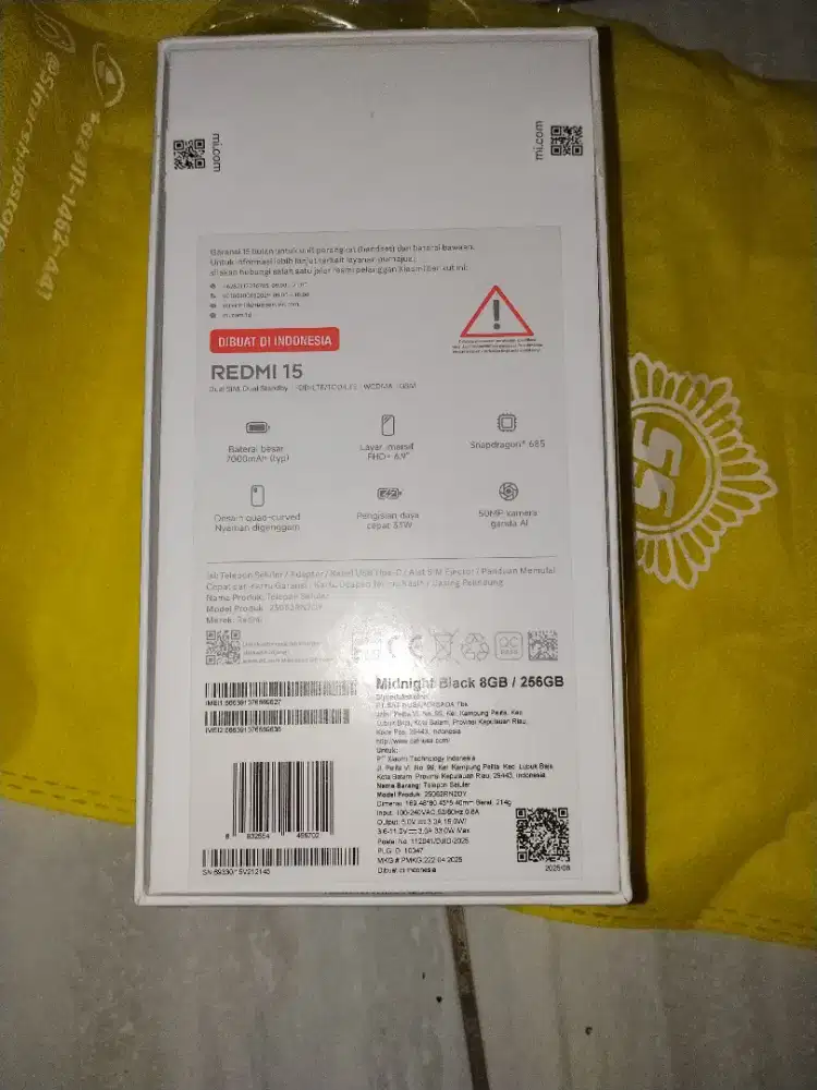 HP redmi 15 ram 8/256GB