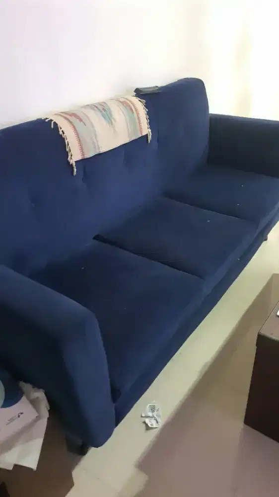 Sofa jati bahan beludru
