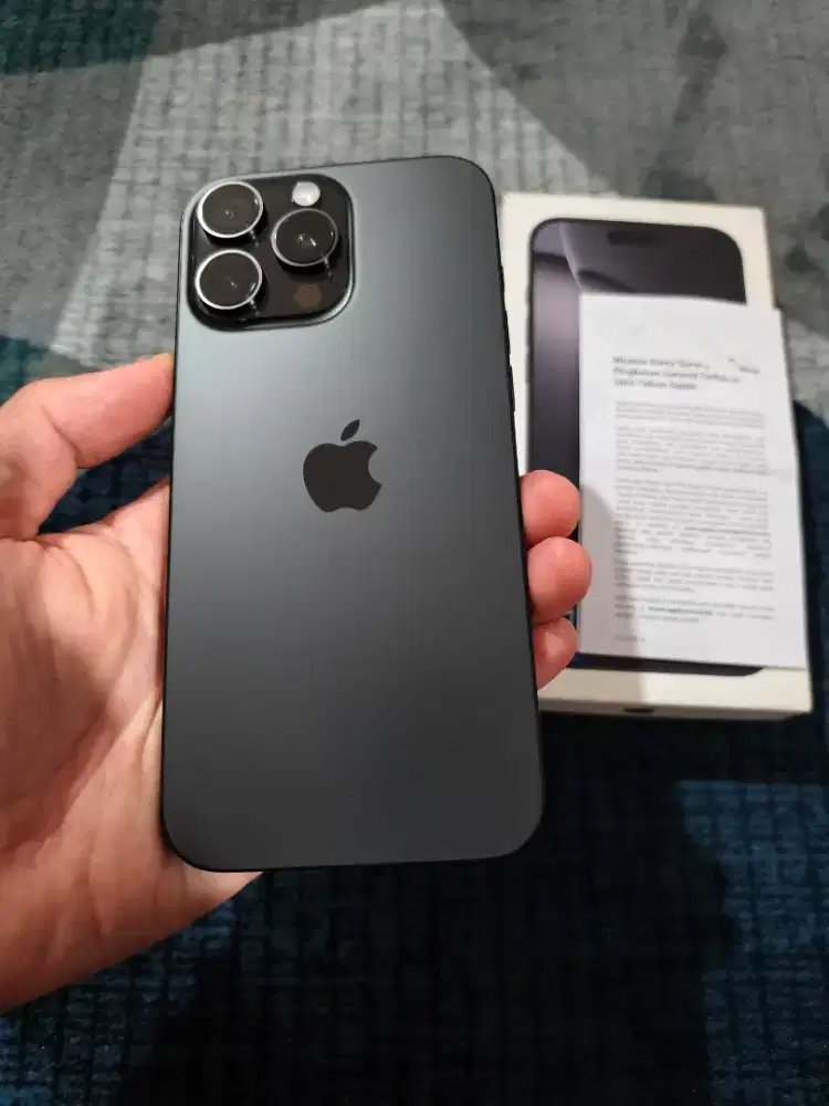 Apple Iphone 16 PRO MAX Black 1TB mulus like new 100% garansi resmi