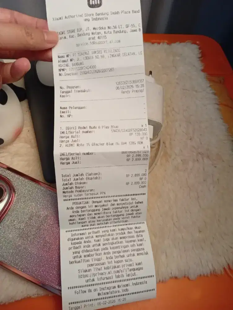 Redmi Note 15 4 g 8|128 Garansi 15 Bulan