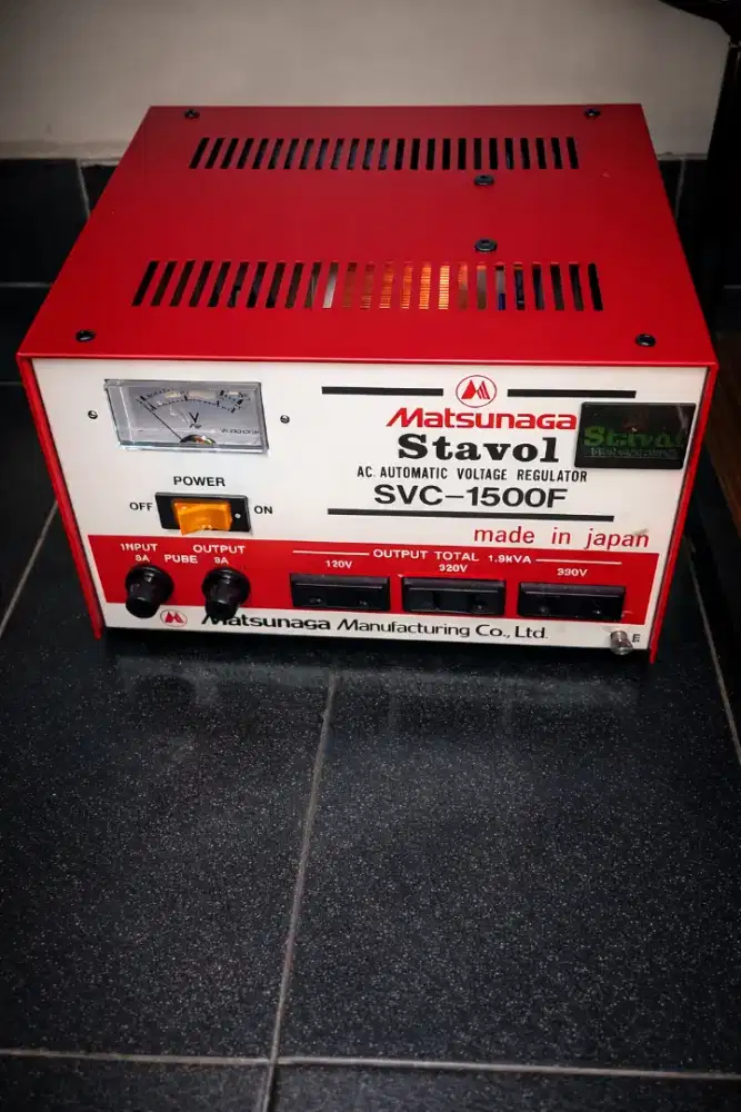 Stavol / Stabilizer Matsunaga SVC-1500F-1500W Made In Japan