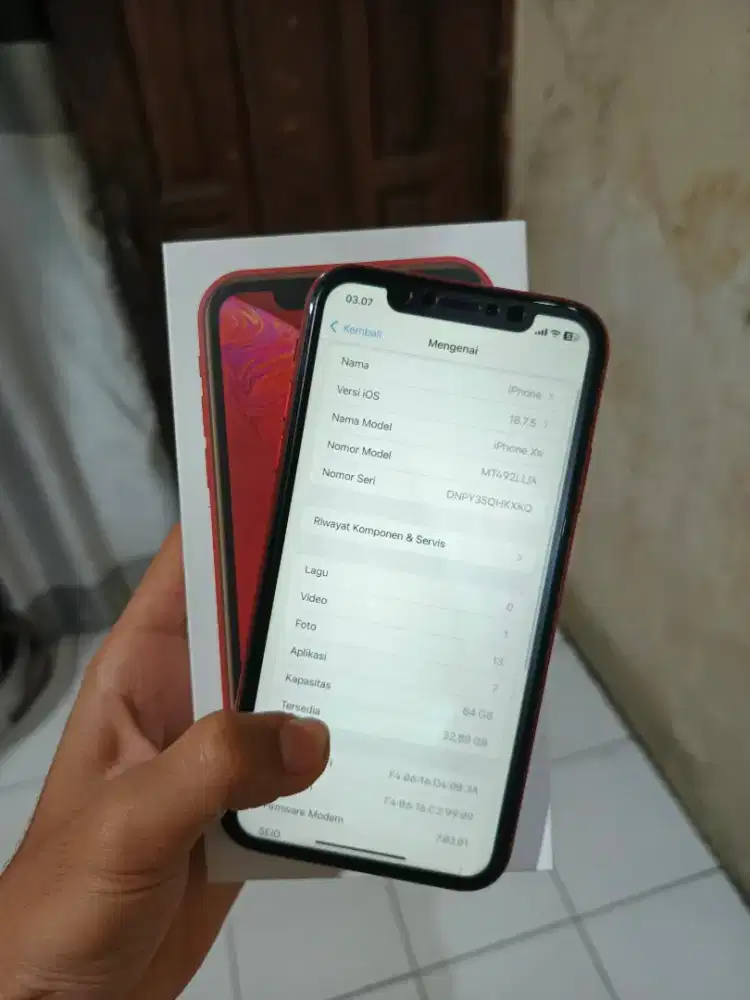 IPHONR XR 64GB REGISTER KEMENPRIN