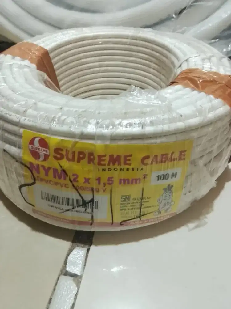Kabel Listrik NYM Supreme 2x1.5 100mtr Roll Kabel Supreme NYM