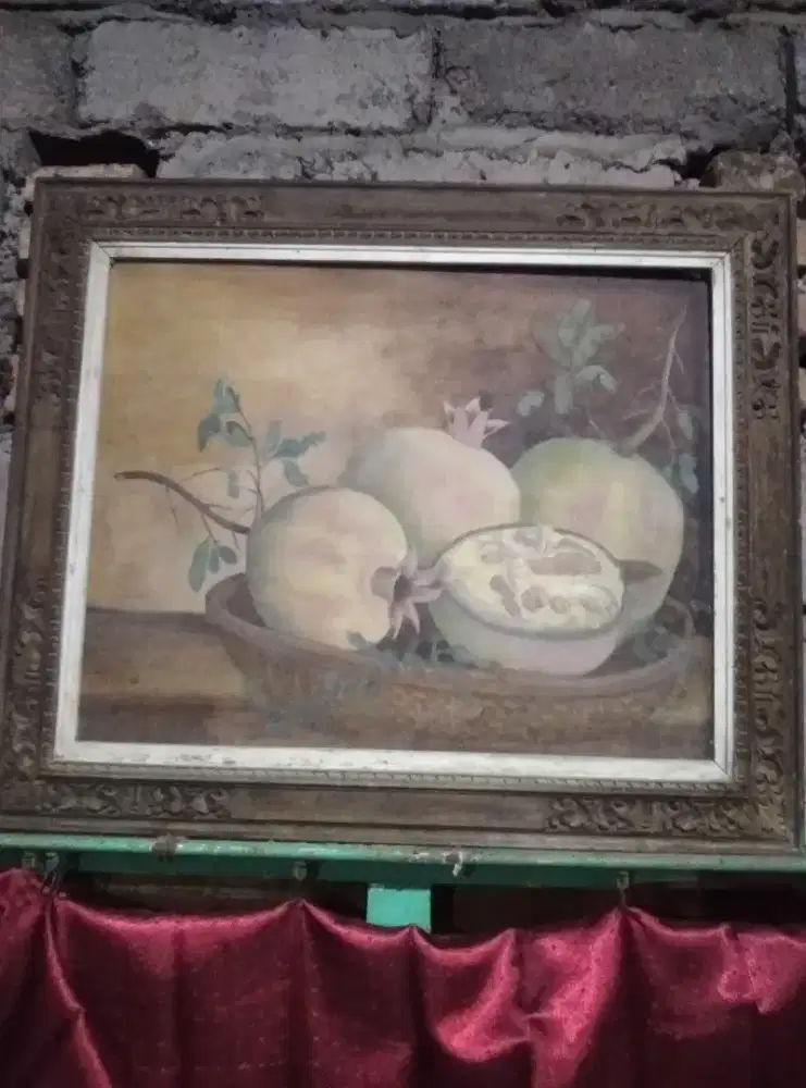 Lukisan Lawas Original buah Delima