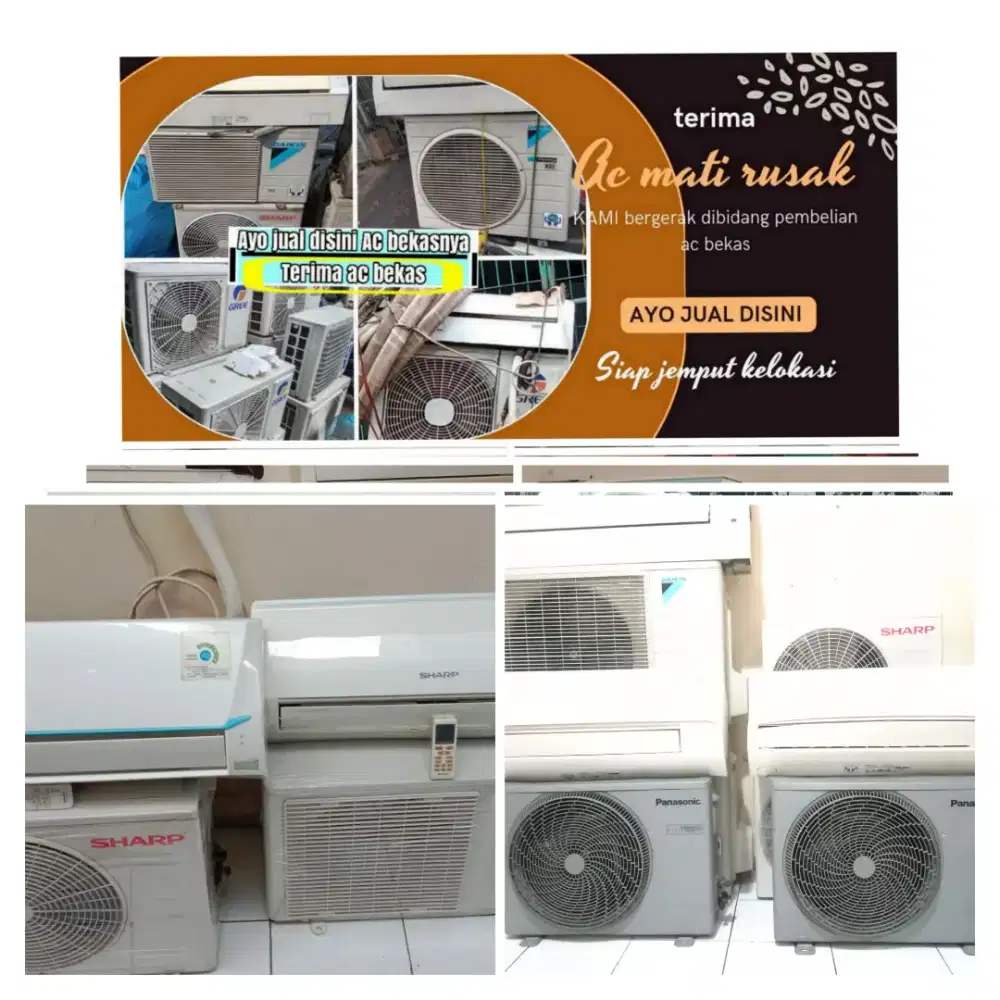 Terima ac bekas rusak