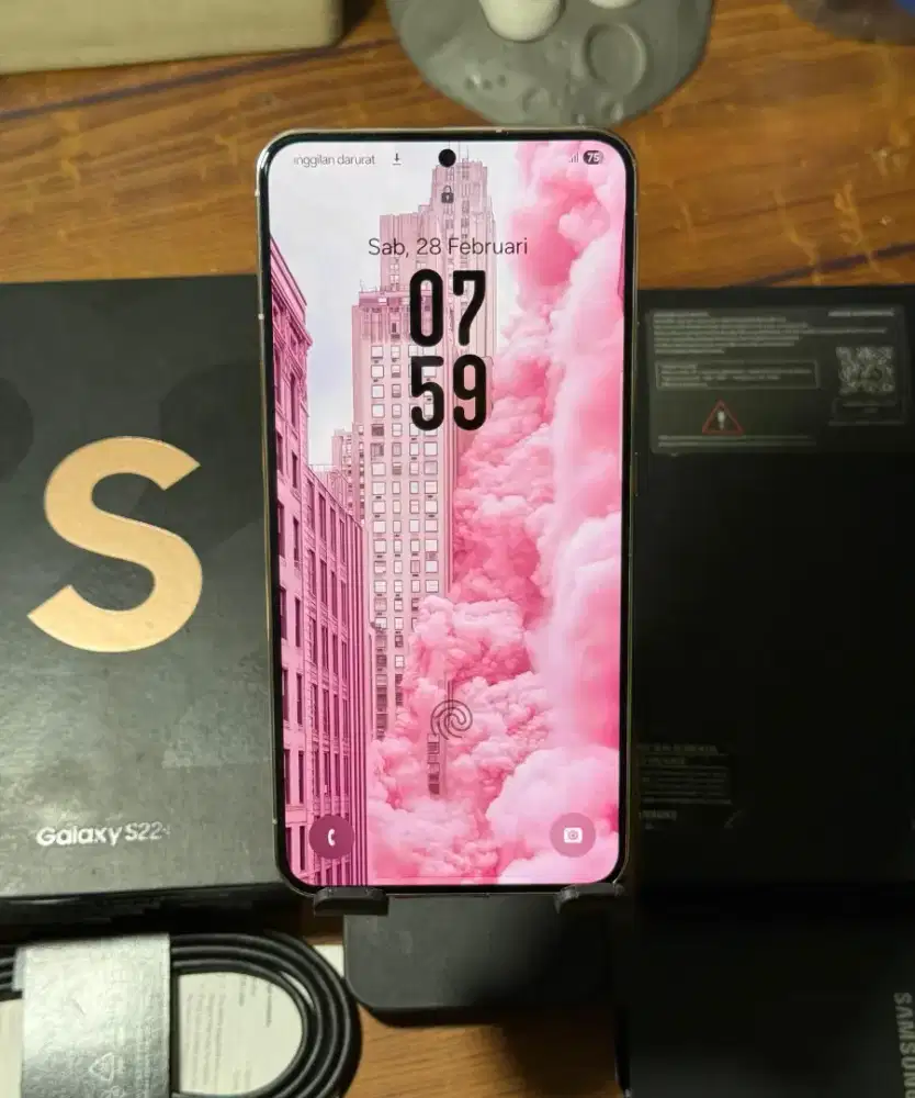 Samsung S22+ 8/256 GB Like New Lengkap Resmi SEIN