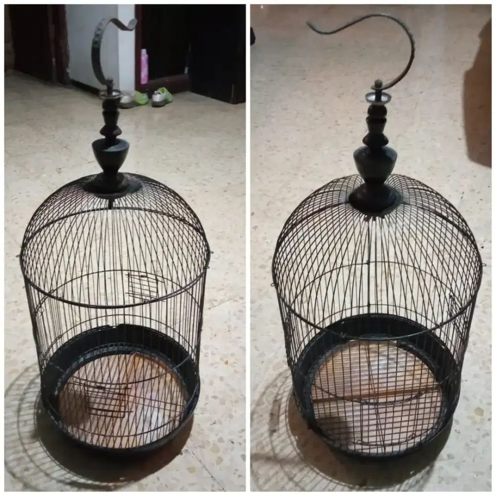 Kandang Burung Kapsul Jeruji Besi ( Fullset )