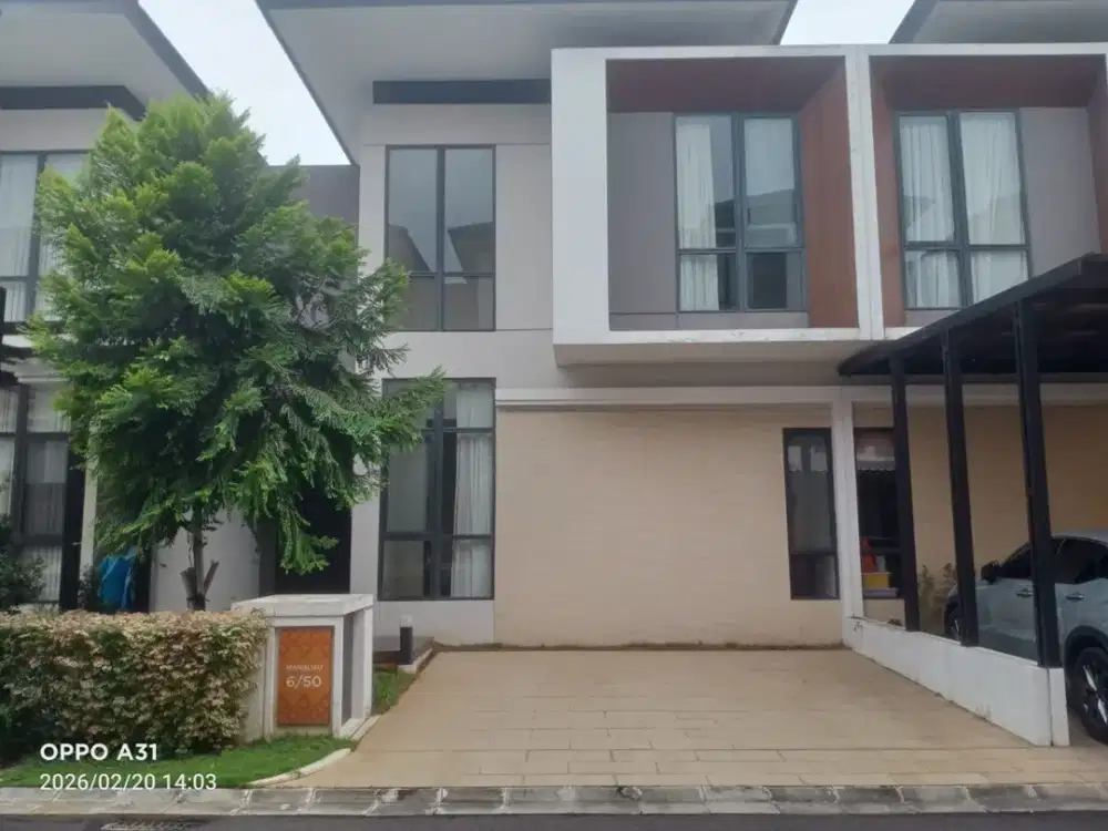 BANTING HARGA Disewakan rumah murah 3lantai di Asya Cluster Maninjau Jakarta Timur siaphuni minimalis modern