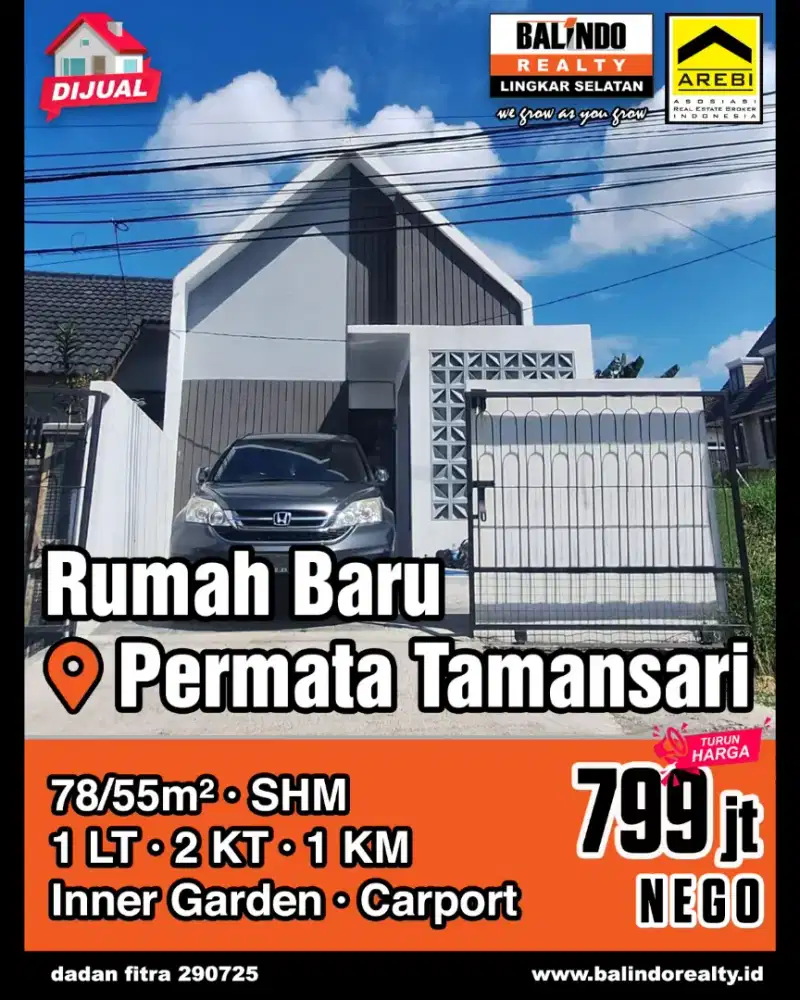 Rumah Baru Siap Huni Cisaranten Arcamanik Bandung Kota Bisa KPR