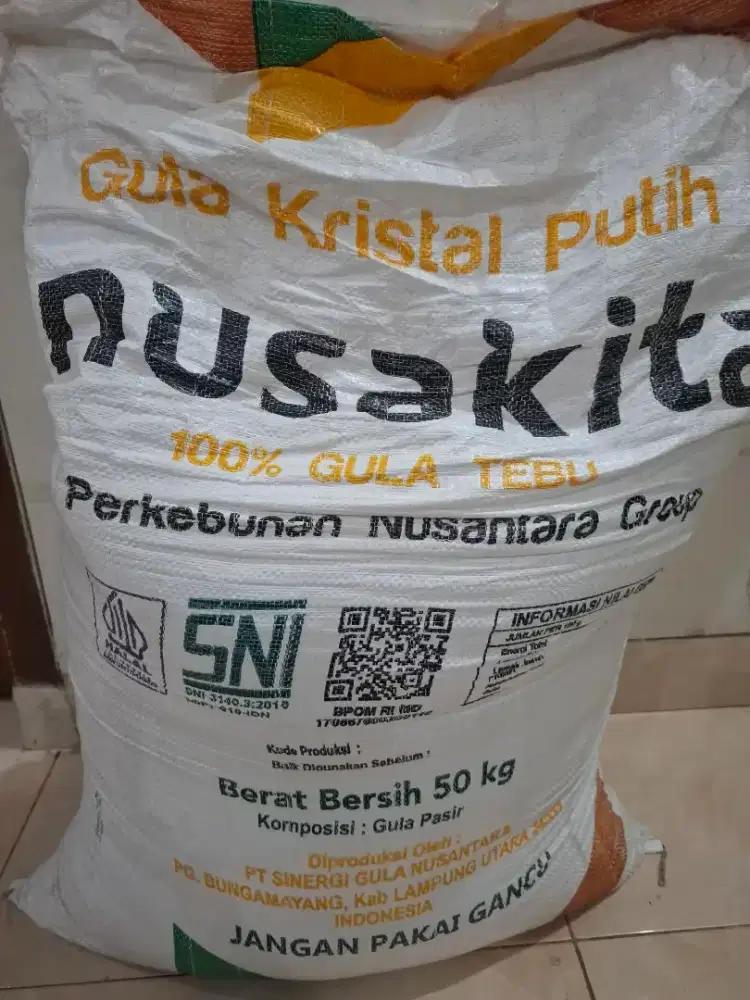 Di Jual Gula 1 Karung Produksi Bungamayang Pabrik Gula BUMN