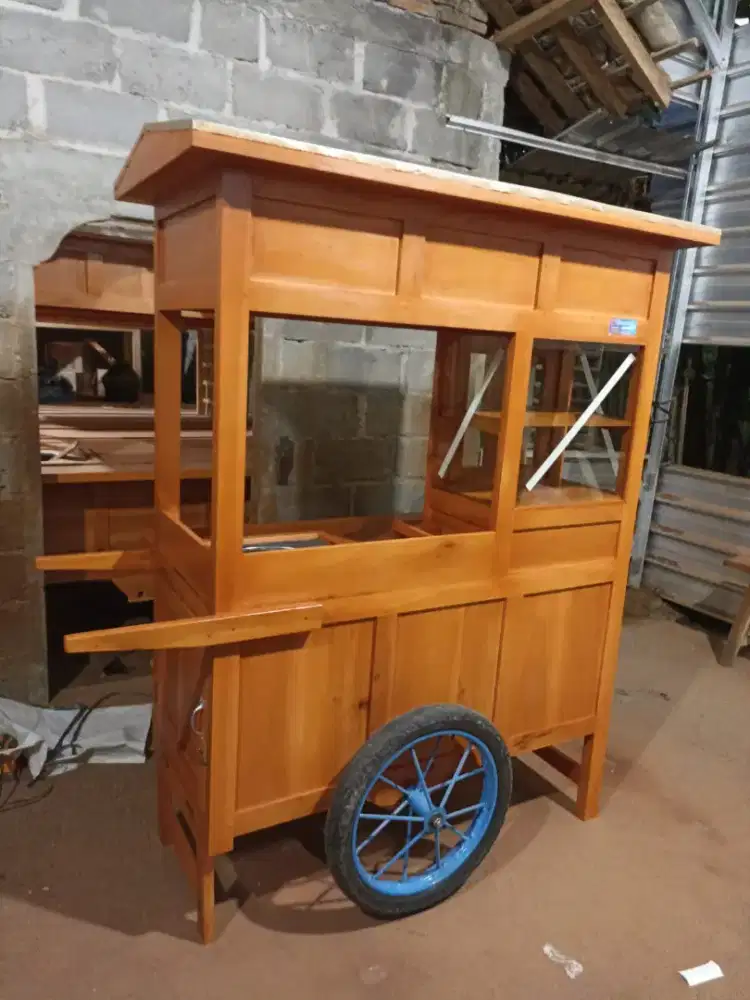 Gerobak Angkringan Bakso Mie Ayam PeceL Bubur Sate Martabak Ronde dlL