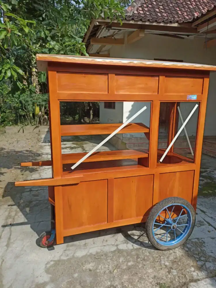 Gerobak Angkringan Bakso Mie Ayam PeceL Bubur Sate Martabak Ronde dlL