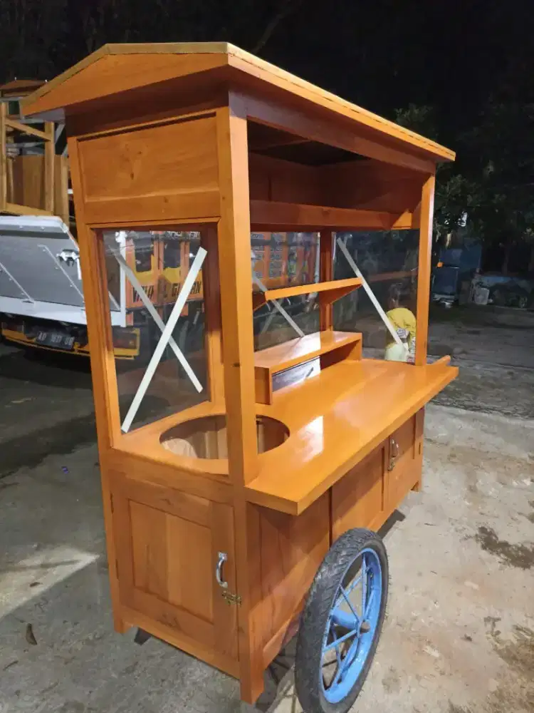 Gerobak Angkringan Bakso Mie Ayam PeceL Bubur Sate Martabak Ronde dlL