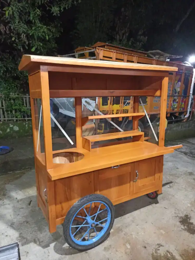 Gerobak Angkringan Bakso Mie Ayam PeceL Bubur Sate Martabak Ronde dlL