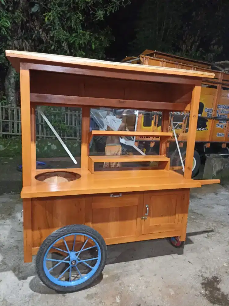 Gerobak Angkringan Bakso Mie Ayam PeceL Bubur Sate Martabak Ronde dlL