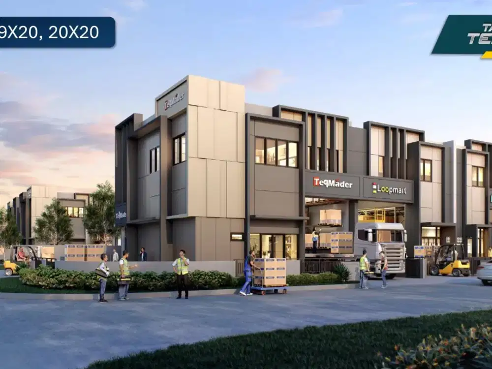 Ruko Gudang Taman Tekno X BSD City. Gudang multifungsi