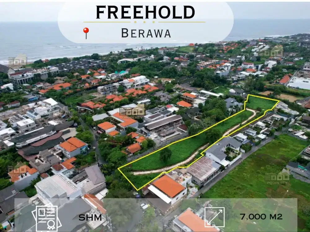 7,000 m² Premium Land – 400m to Berawa Beach