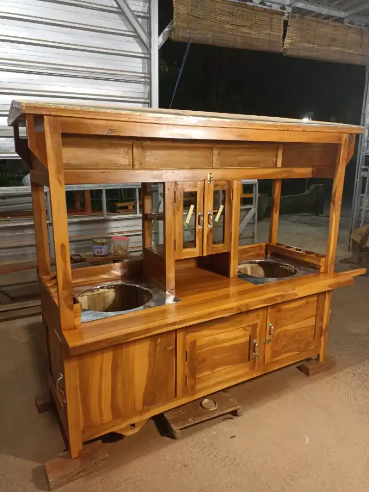 Gerobak Angkringan Bakso Mie Ayam PeceL Bubur Sate Martabak Ronde dlL