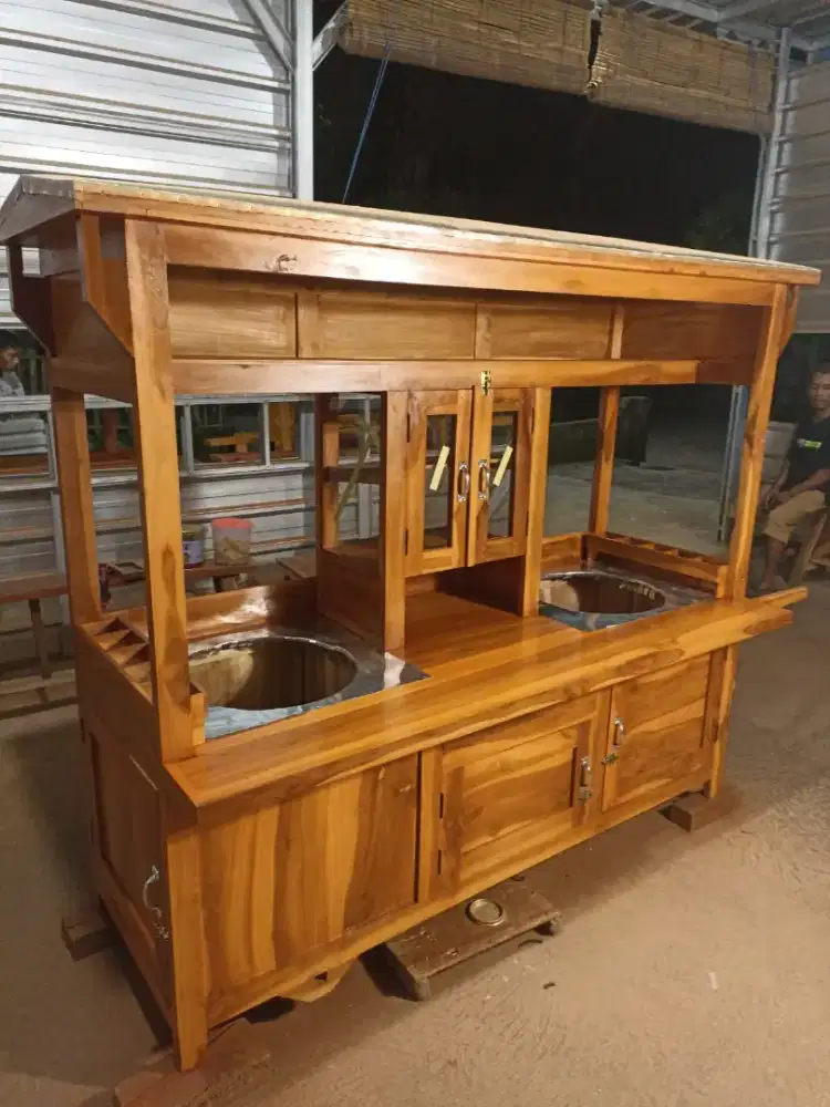 Gerobak Angkringan Bakso Mie Ayam PeceL Bubur Sate Martabak Ronde dlL