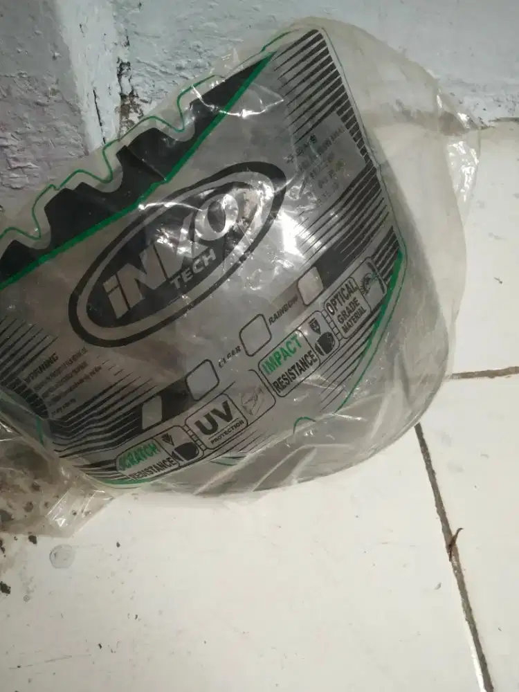 Kaca helm DJ maru +rachet hitam smoke