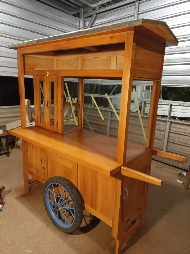 Gerobak Angkringan Bakso Mie Ayam PeceL Bubur Sate Martabak Ronde dlL