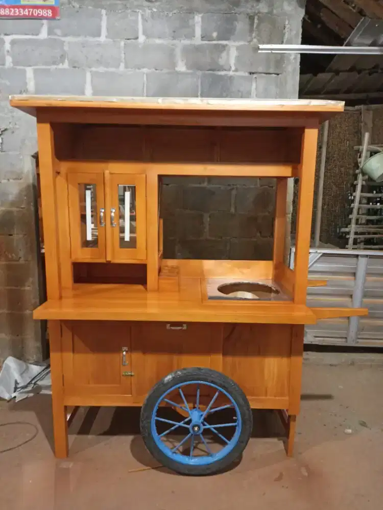 Gerobak Angkringan Bakso Mie Ayam PeceL Bubur Sate Martabak Ronde dlL