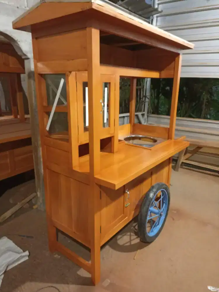 Gerobak Angkringan Bakso Mie Ayam PeceL Bubur Sate Martabak Ronde dlL