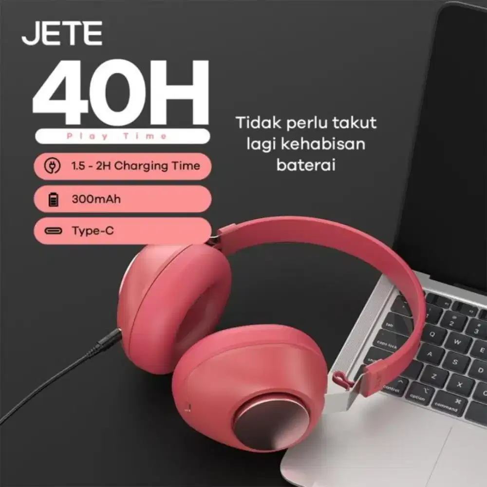 Headphone Jete-15 Red