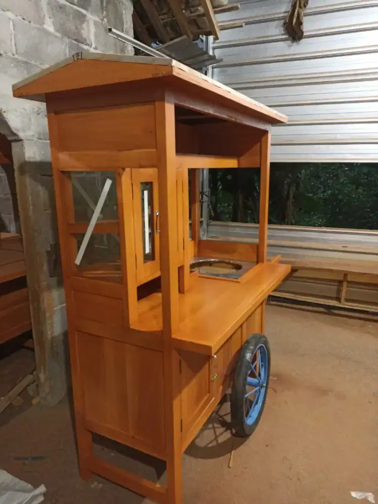 Gerobak Angkringan Bakso Mie Ayam PeceL Bubur Sate Martabak Ronde dlL