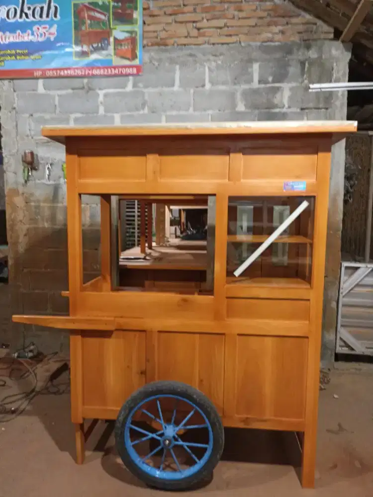 Gerobak Angkringan Bakso Mie Ayam PeceL Bubur Sate Martabak Ronde dlL