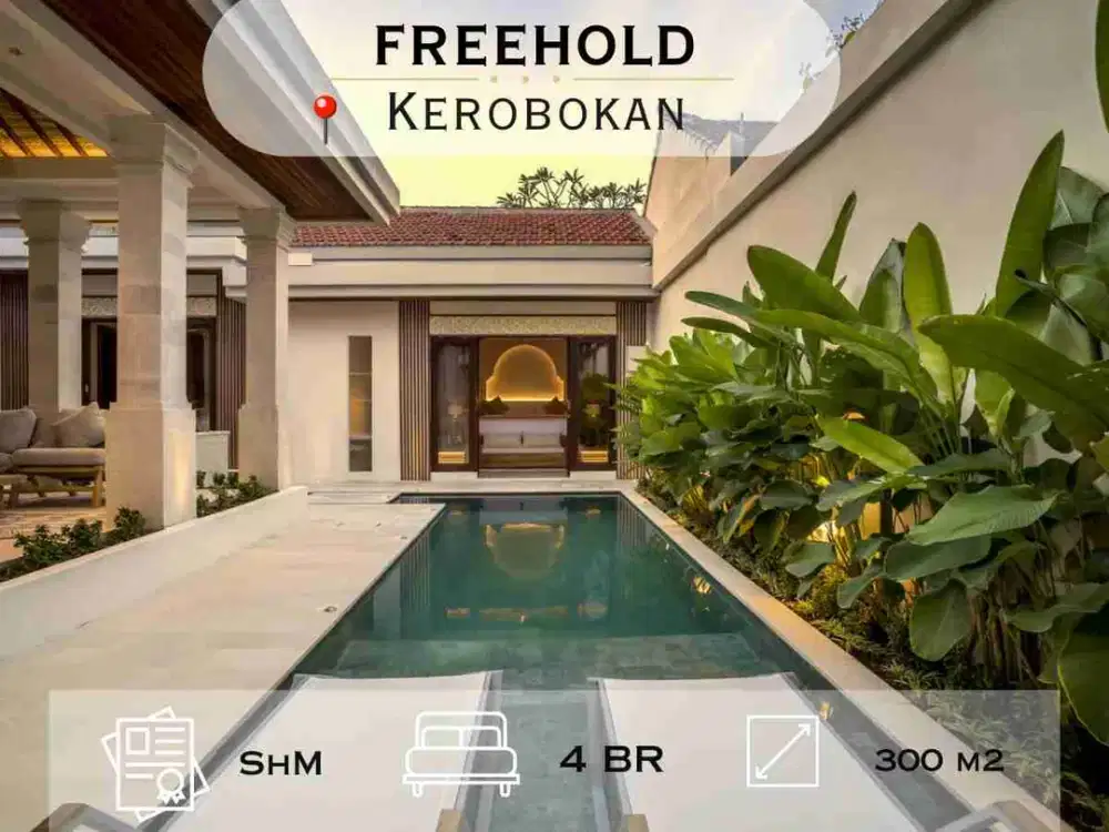 Tropical Modern Villa For Sale In Kerobokan Bali