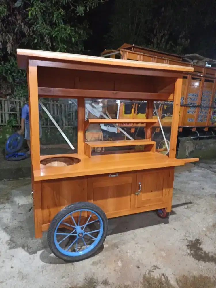 Gerobak Angkringan Bakso Mie Ayam PeceL Bubur Sate Martabak Ronde dlL