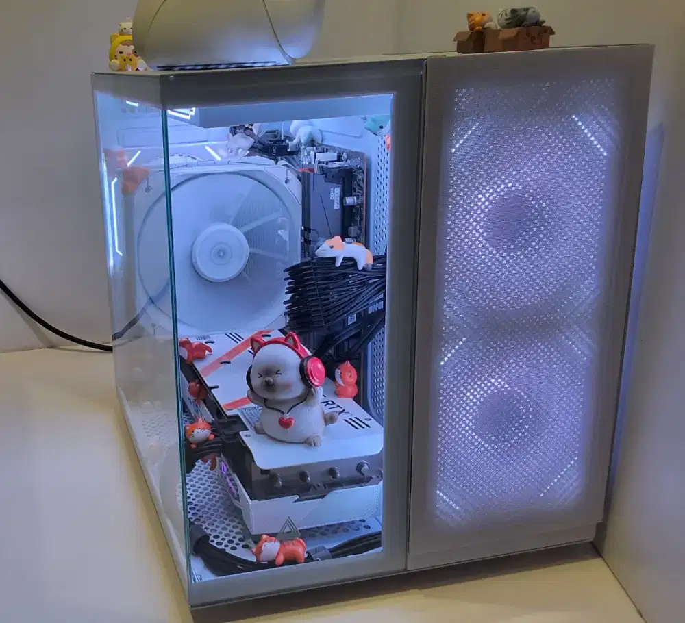 PC Gahar, Cat & Kitten Theme Ram 32GB & SSD NVME 512GB+1TB HDD WD Blue